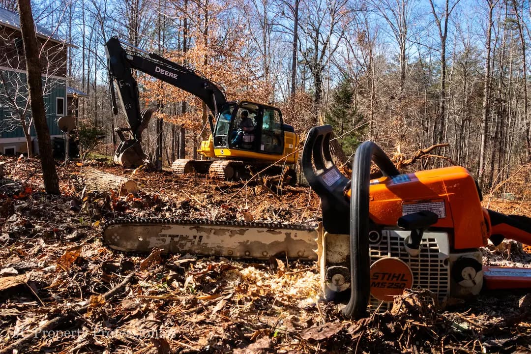 STIHL chainsaw being used on the job
